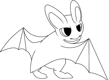 نقاشی خفاش,نقاشی از خفاش,خفاش طراحی شده
